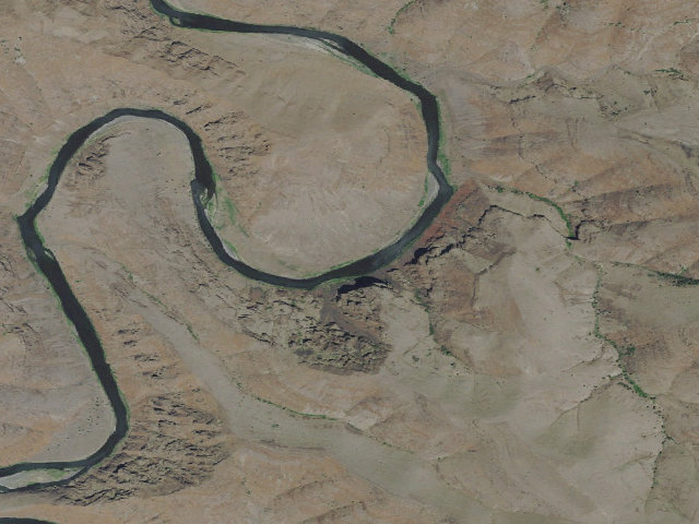 Aerial image of BLM dispersed camp #2 — Sherman County, OR