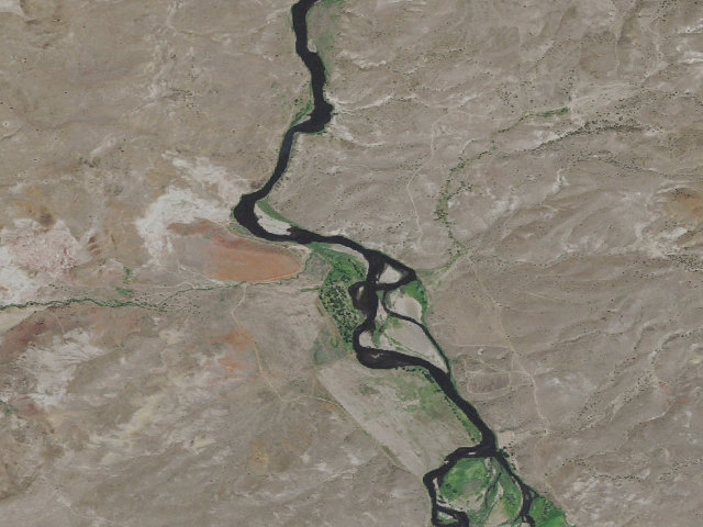 Aerial image of BLM dispersed camp #2 — Wasco County, OR