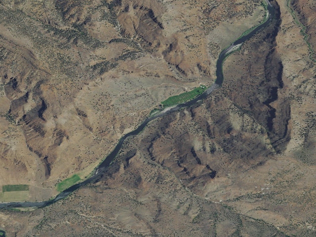 Aerial image of BLM dispersed camp #20 — Wheeler County, OR