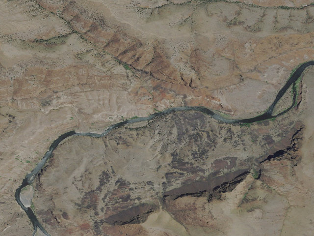 Aerial image of BLM dispersed camp #21 — Gilliam County, OR