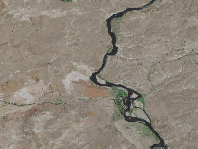 Aerial image of BLM dispersed camp #22 — Wheeler County, OR