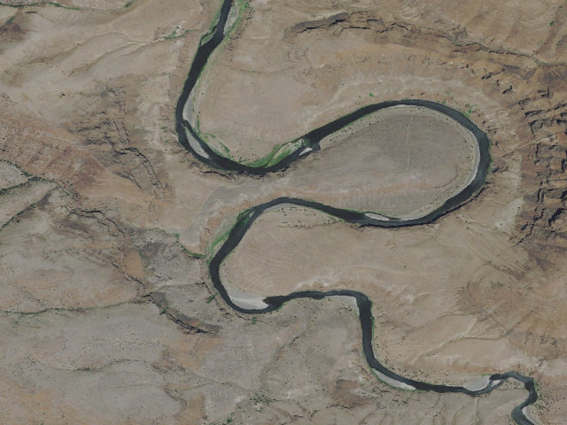 Aerial image of BLM dispersed camp #23 — Gilliam County, OR