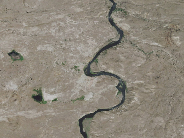 Aerial image of BLM dispersed camp #23 — Wheeler County, OR