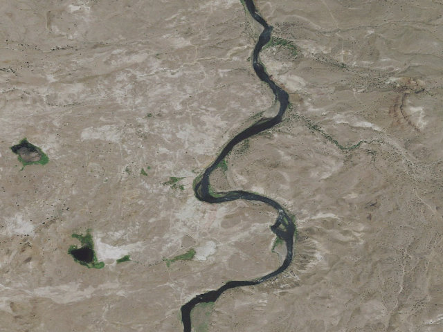 Aerial image of BLM dispersed camp #25 — Wheeler County, OR