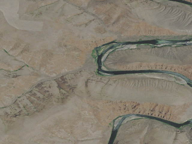 Aerial image of BLM dispersed camp #3 — Sherman County, OR