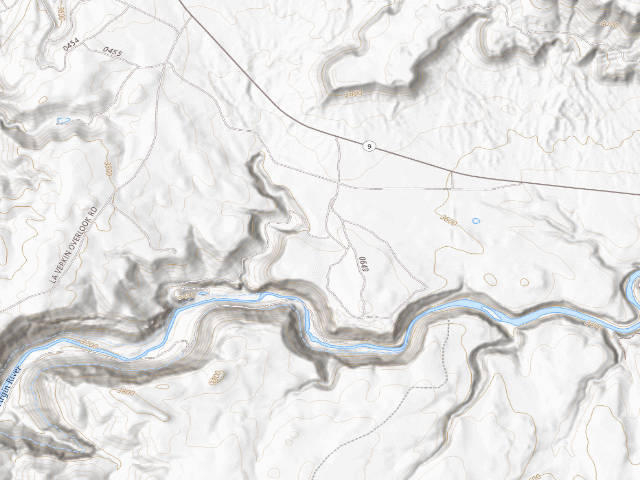 USGS topographic map of BLM dispersed camp #3 — Washington County, UT