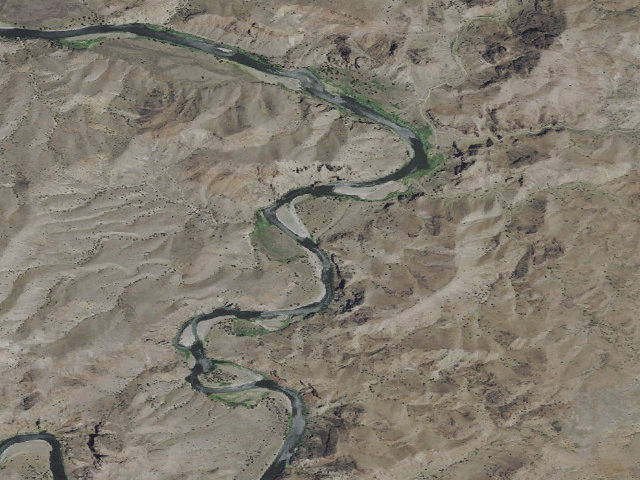 Aerial image of BLM dispersed camp #3 — Wheeler County, OR
