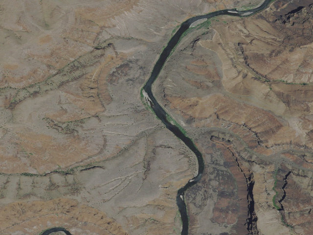 Aerial image of BLM dispersed camp #4 — Sherman County, OR