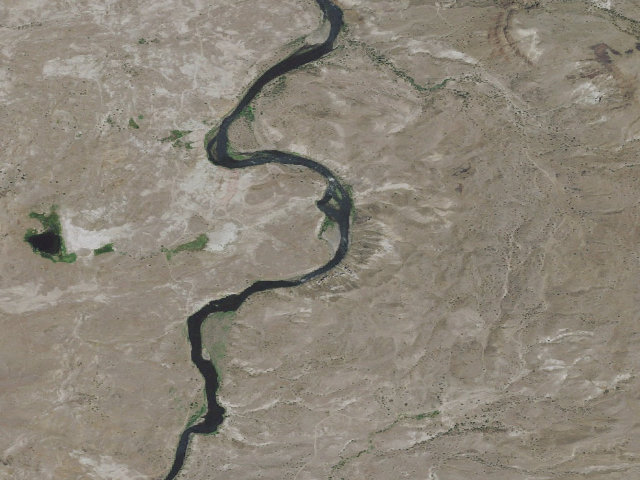 Aerial image of BLM dispersed camp #4 — Wasco County, OR
