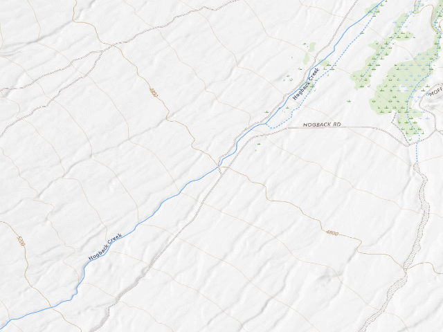 USGS topographic map of BLM dispersed camp #5 — Inyo County, CA