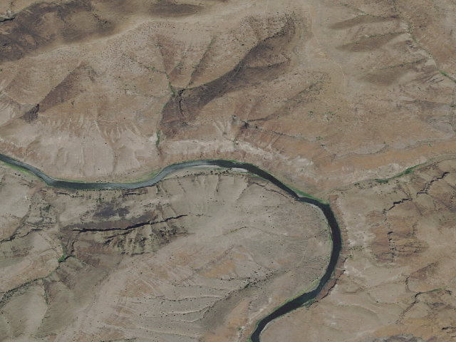 Aerial image of BLM dispersed camp #5 — Sherman County, OR