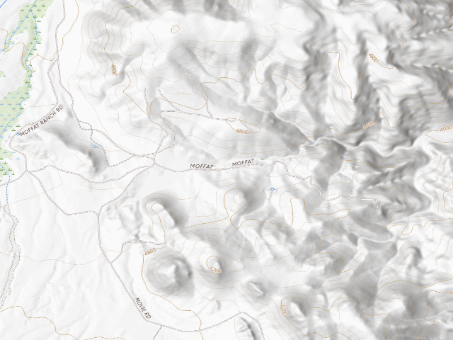USGS topographic map of BLM dispersed camp #7 — Inyo County, CA
