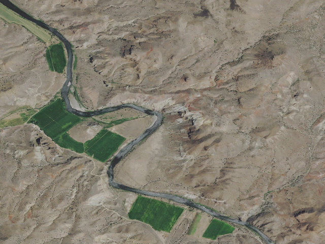 Aerial image of BLM dispersed camp #7 — Wheeler County, OR