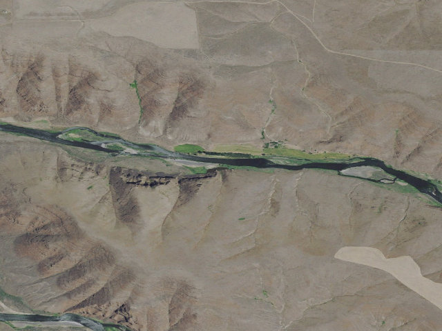 Aerial image of BLM dispersed camp #8 — Gilliam County, OR