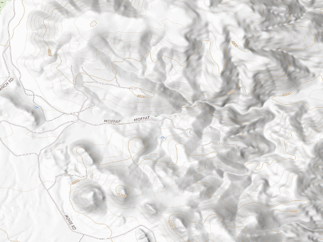 USGS topographic map of BLM dispersed camp #8 — Inyo County, CA
