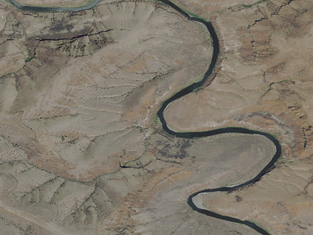 Aerial image of BLM dispersed camp #8 — Sherman County, OR