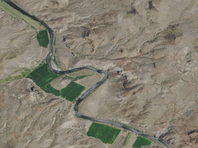 Aerial image of BLM dispersed camp #8 — Wheeler County, OR