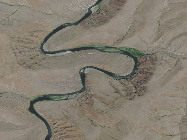 Aerial image of BLM dispersed camp #9 — Gilliam County, OR
