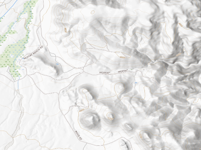 USGS topographic map of BLM dispersed camp #9 — Inyo County, CA