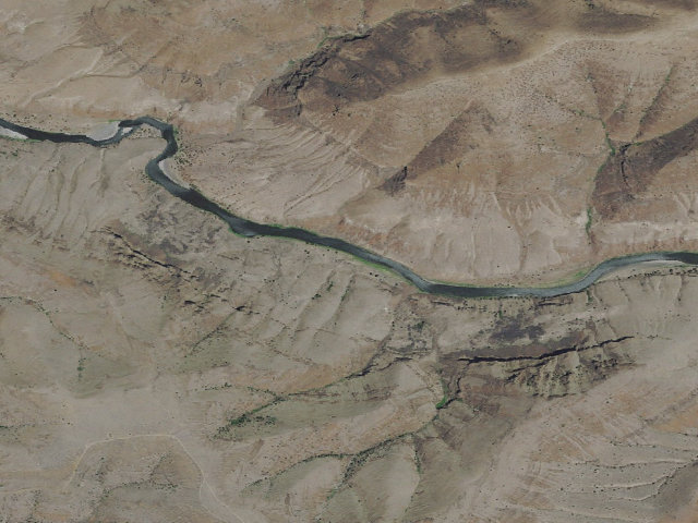 Aerial image of BLM dispersed camp #9 — Sherman County, OR