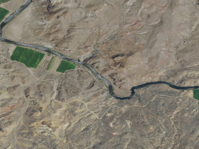 Aerial image of BLM dispersed camp #9 — Wheeler County, OR