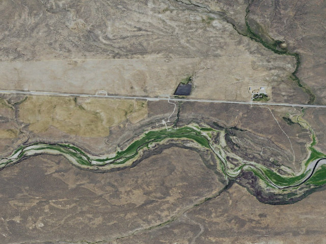 Aerial image of BLM dispersed camp — Blaine County, ID