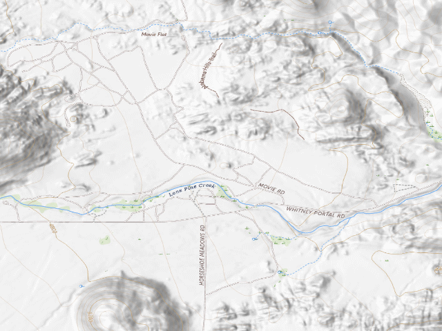 USGS topographic map of BLM dispersed camp — CA #11