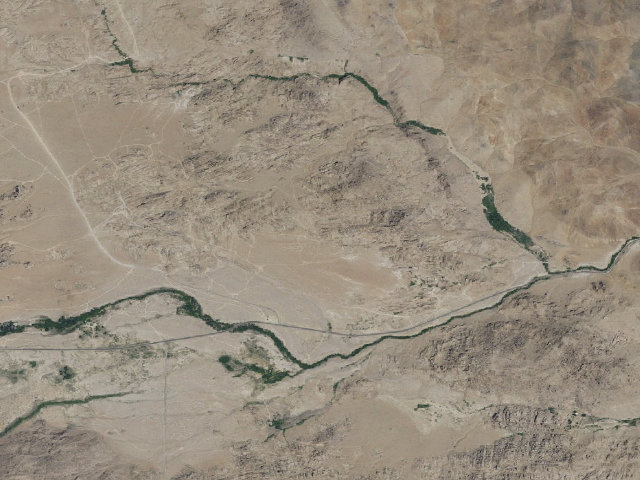 Aerial image of BLM dispersed camp — CA #13