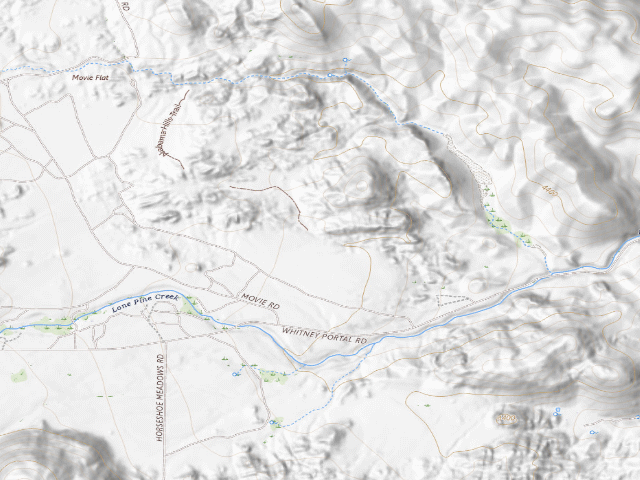USGS topographic map of BLM dispersed camp — CA #13