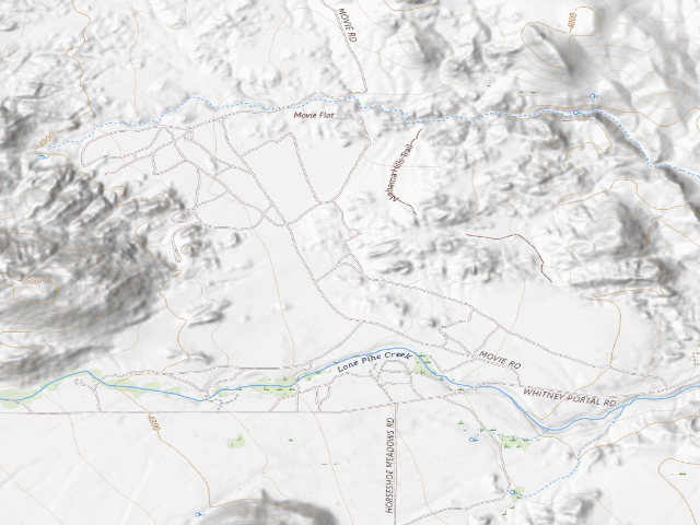 USGS topographic map of BLM dispersed camp — CA #2