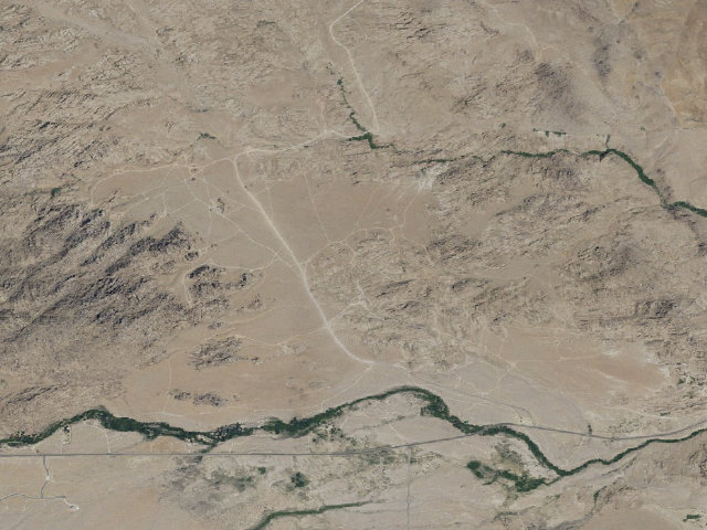Aerial image of BLM dispersed camp — CA #3