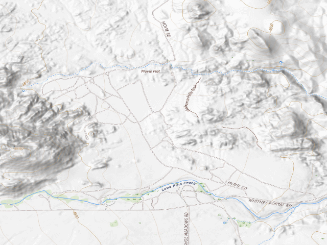USGS topographic map of BLM dispersed camp — CA #3