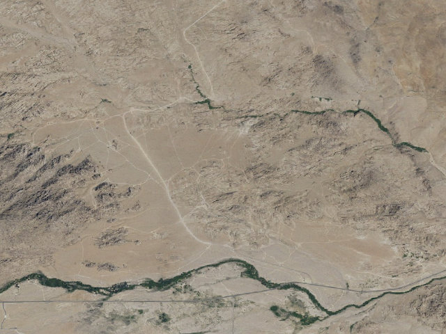 Aerial image of BLM dispersed camp — CA #4