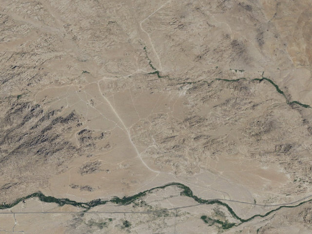 Aerial image of BLM dispersed camp — CA #5