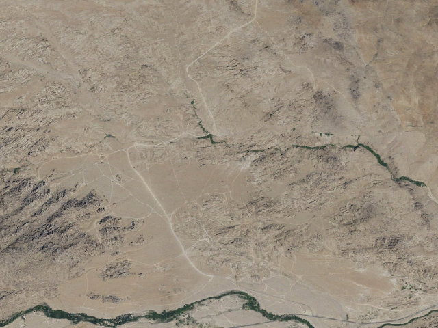 Aerial image of BLM dispersed camp — CA #6