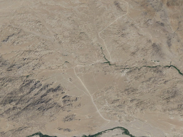 Aerial image of BLM dispersed camp — CA #7