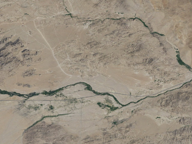 Aerial image of BLM dispersed camp — CA #8