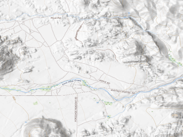 USGS topographic map of BLM dispersed camp — CA #8