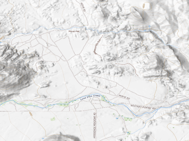 USGS topographic map of BLM dispersed camp — CA #9