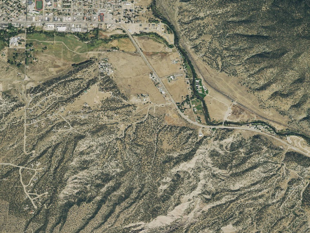 Aerial image of BLM dispersed camp — Chaffee County, CO