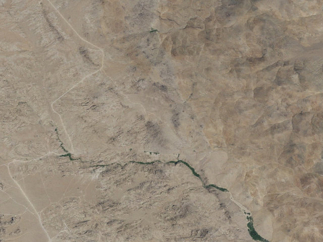 Aerial image of BLM dispersed camp — Inyo County, CA