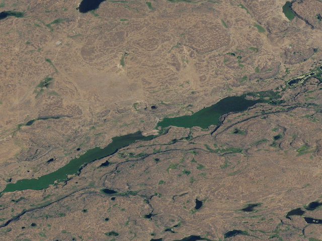 Aerial image of BLM dispersed camp — Lincoln County, WA