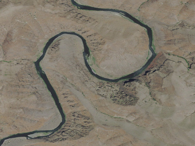 Aerial image of BLM dispersed camp — Sherman County, OR