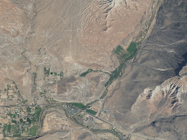 Aerial image of BLM dispersed camp — Washington County, UT