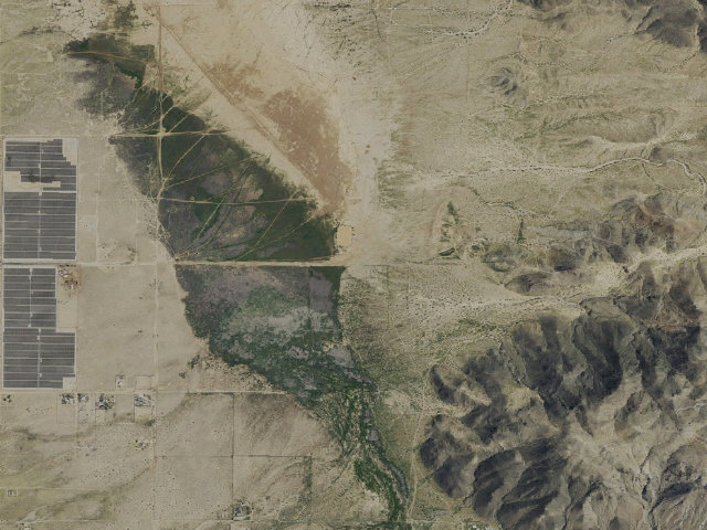 Aerial image of BLM Dispersed Camping Area for JNP