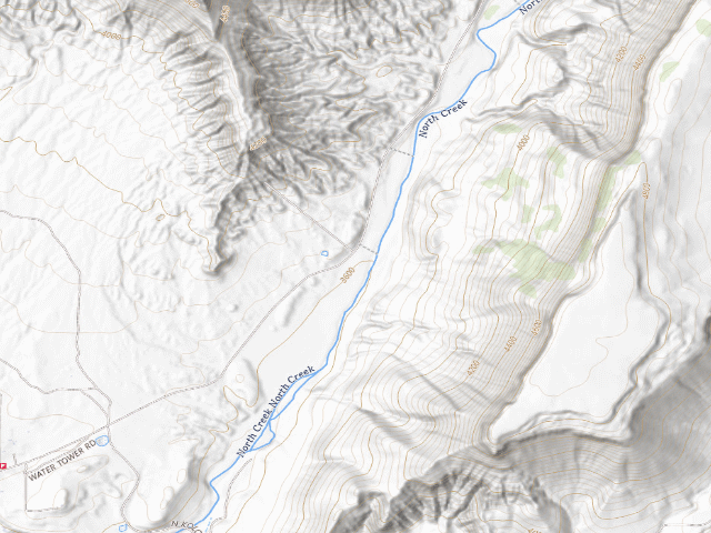 USGS topographic map of BLM Dispersed Camping