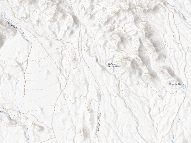 USGS topographic map of BLM public land
