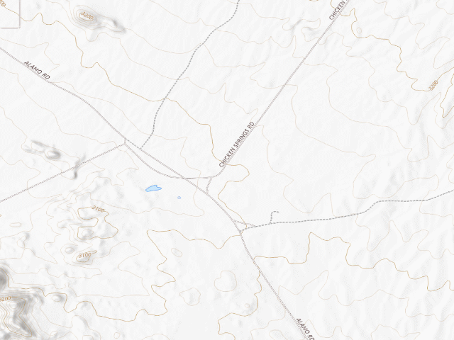 USGS topographic map of BLM public land