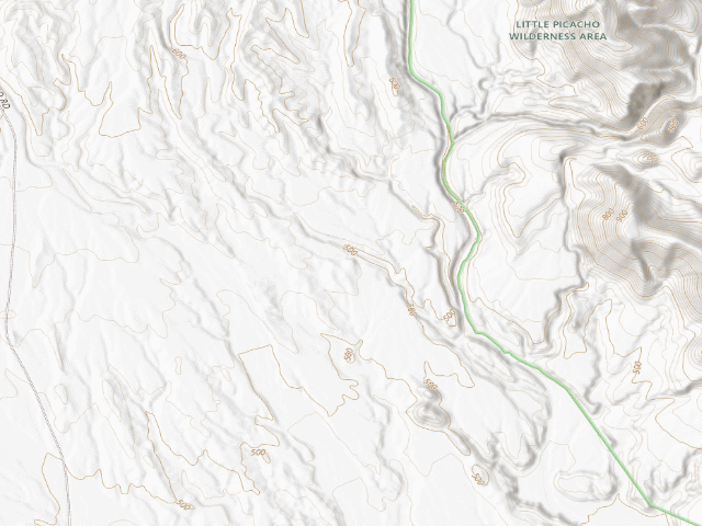 USGS topographic map of BLM public land