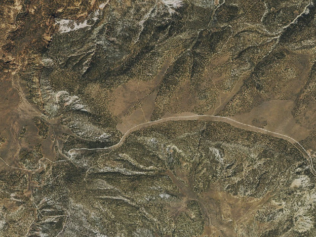Aerial image of BLM public land
